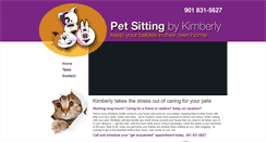 Desktop Screenshot of petsittingbykimberly.com