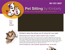 Tablet Screenshot of petsittingbykimberly.com